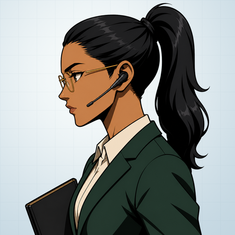 High Ponytail Broker anime profile artwork