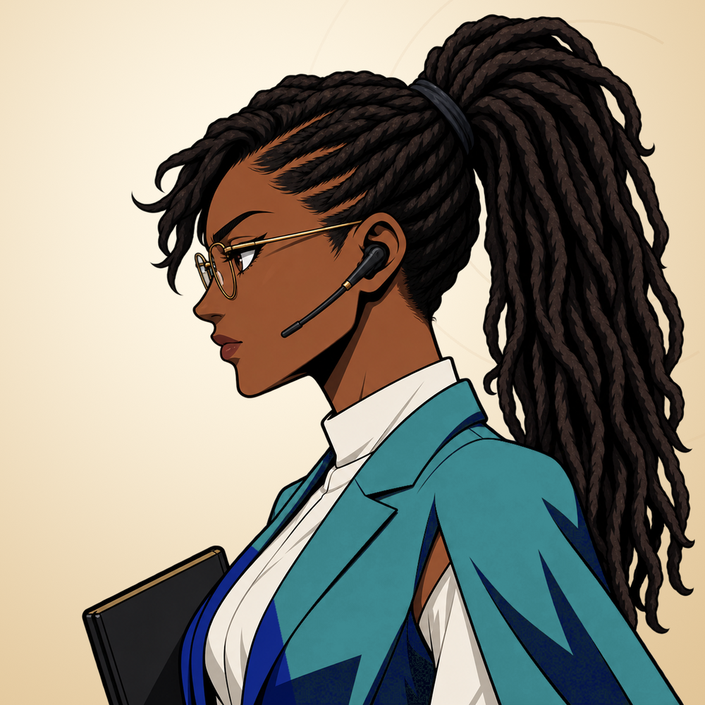 Loc Ponytail Broker anime profile artwork