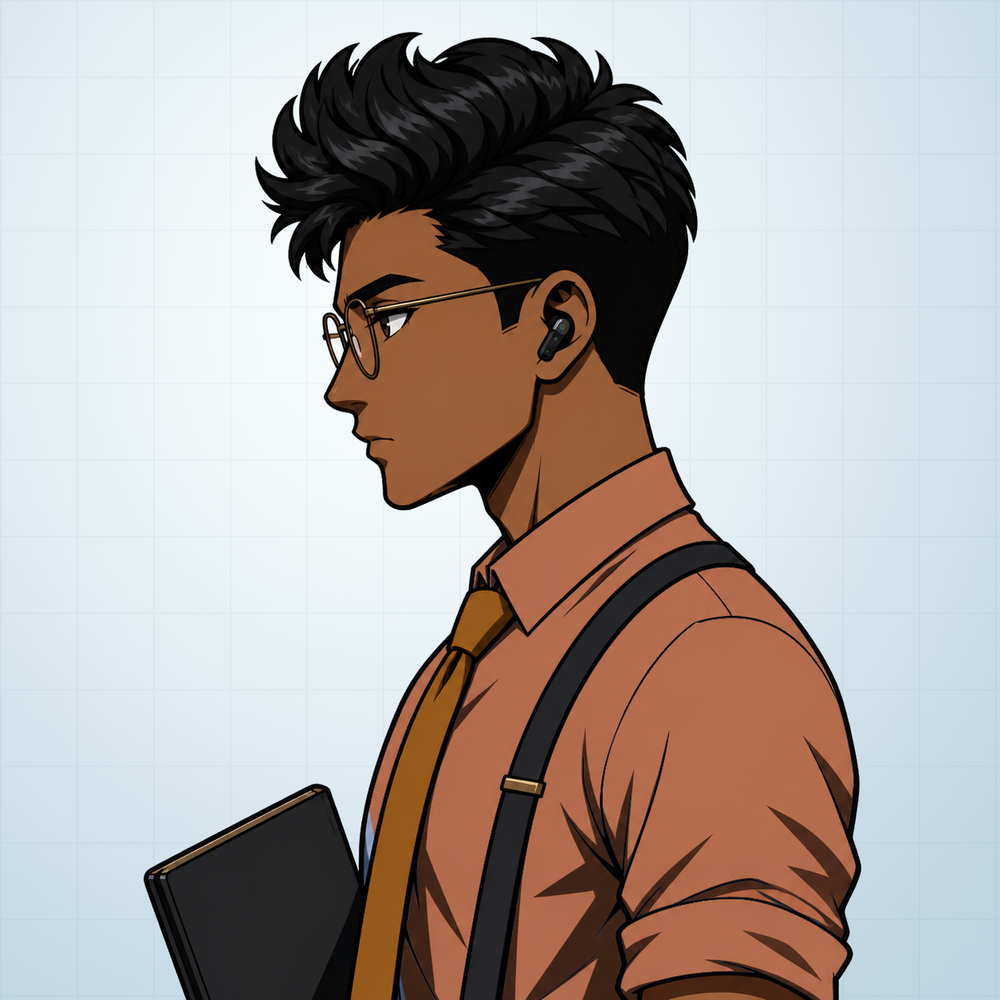 Quiff Broker anime profile artwork
