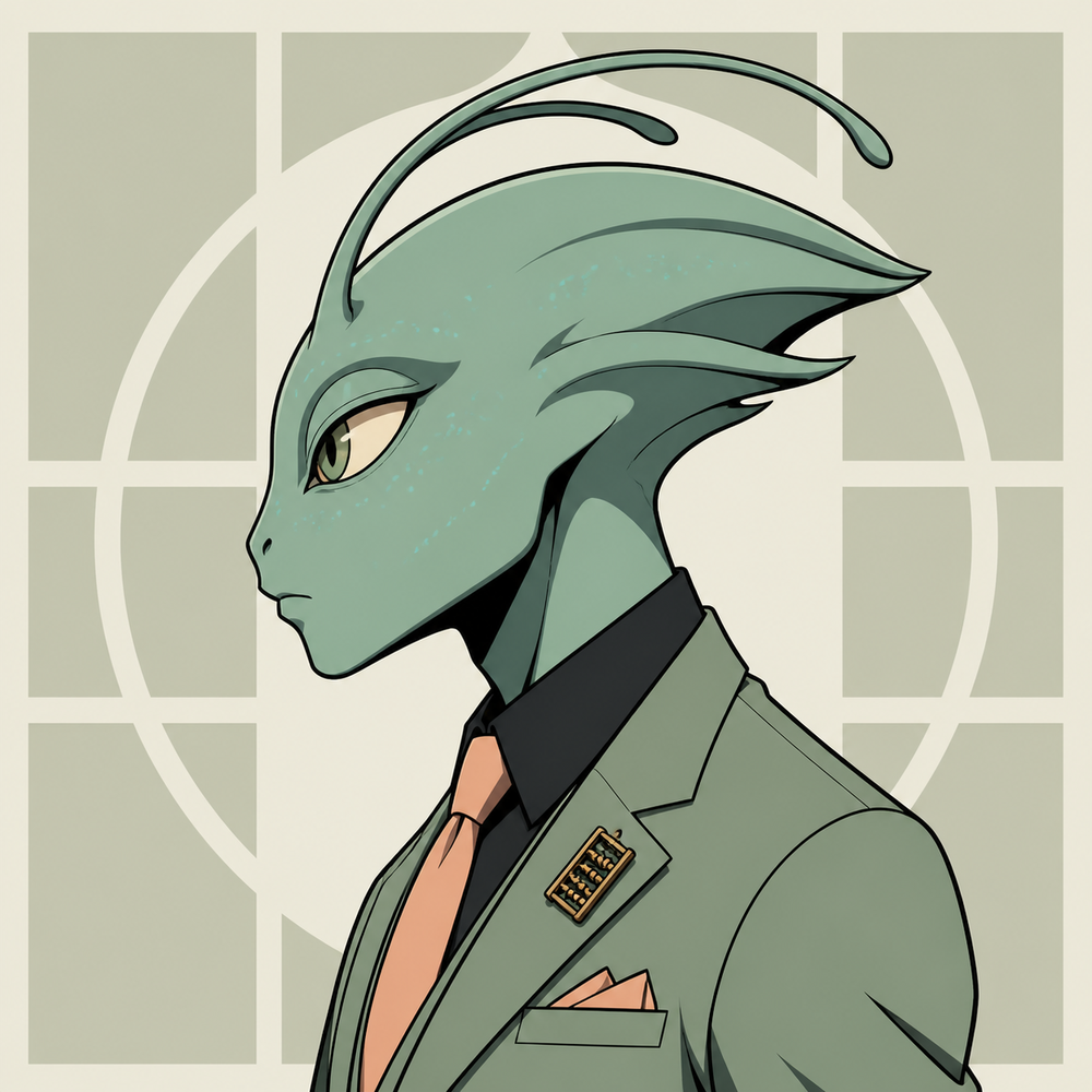 Alien Broker 3654 anime profile artwork